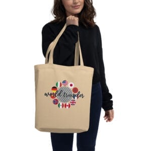 World Traveler Eco Tote Bag